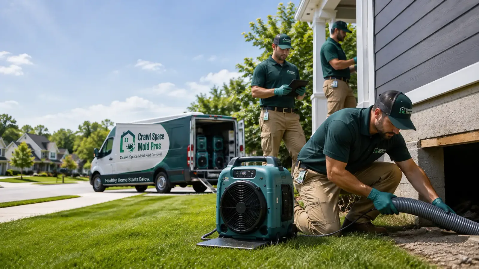 Crawl Space Mold Removal in Somerville, IN